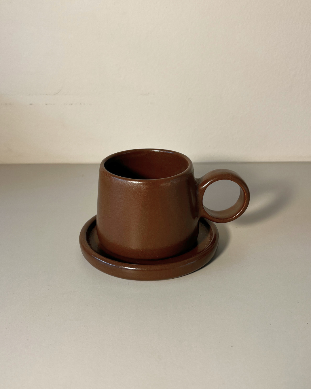 Xícara e Pires Cacau