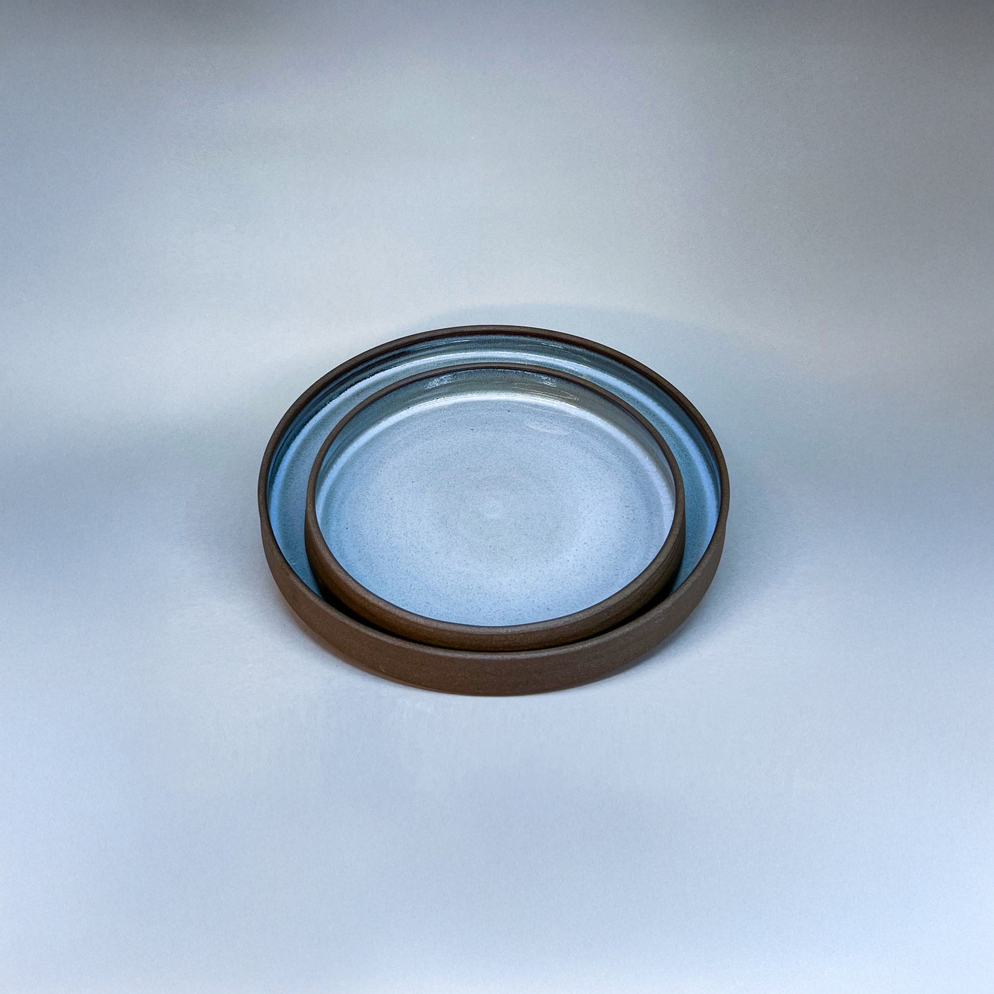 Prato refeição argila marrom