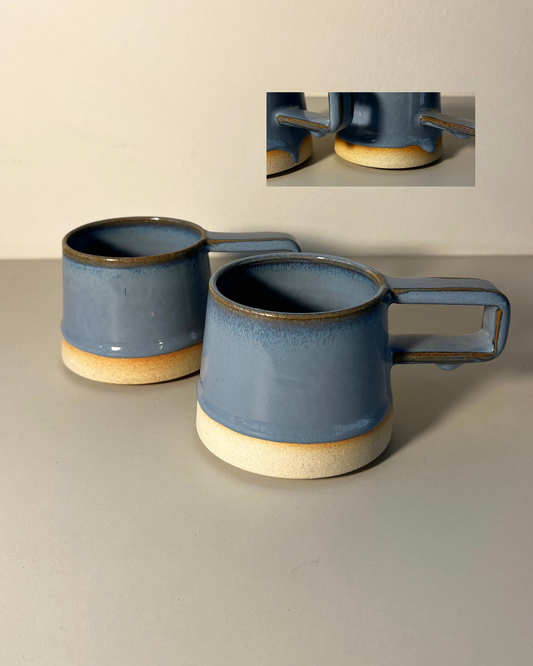 Xícara alça quadrada Azul