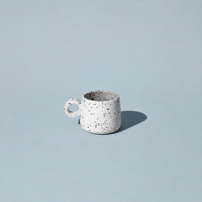 Conjunto de 6 xícaras cafézinho com suporte de bambu