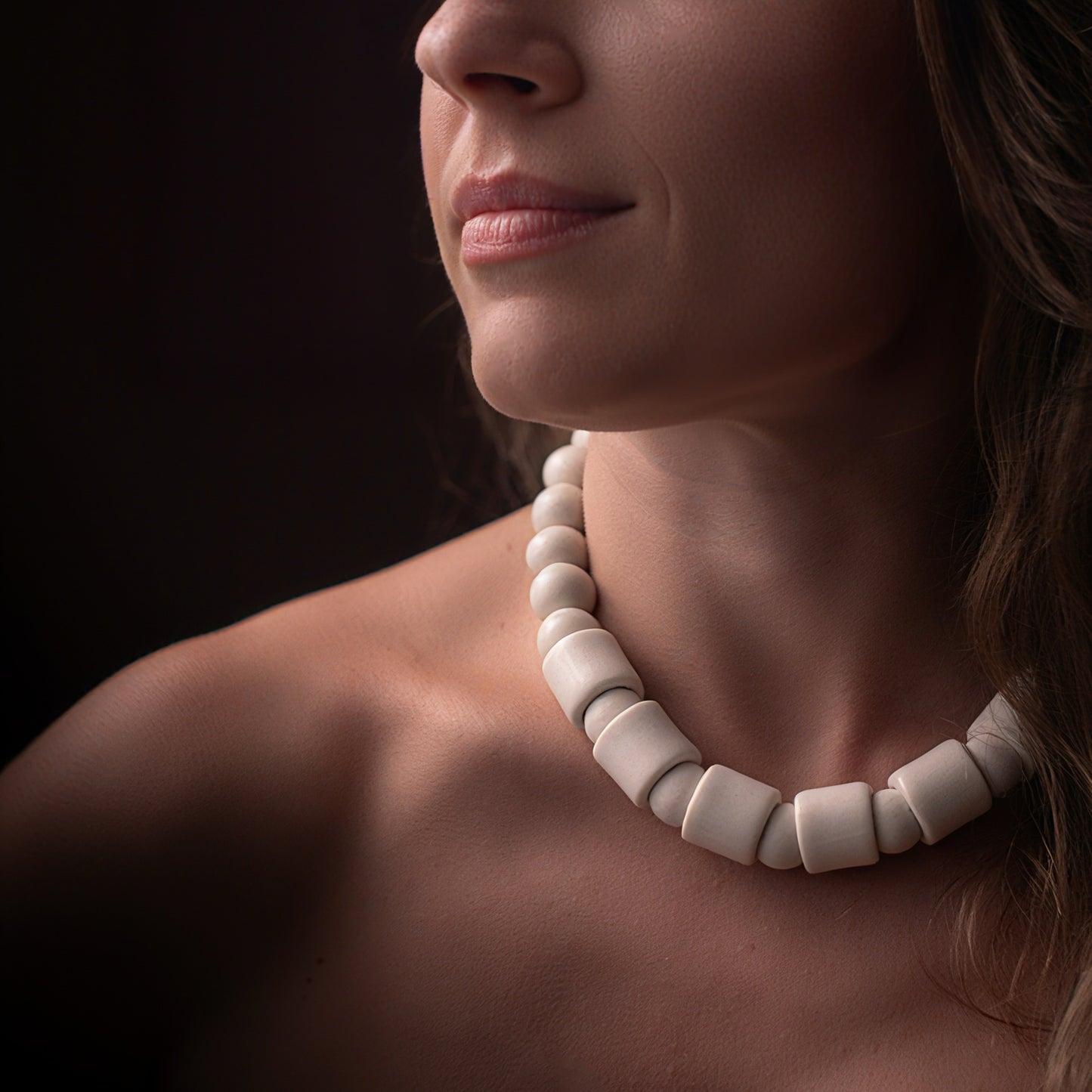 Colar Casulo Porcelana