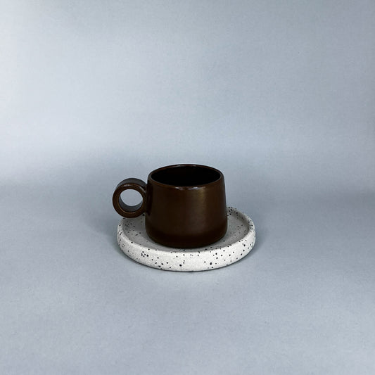 Xícara Cacau e Pires Pontos Cafezinho